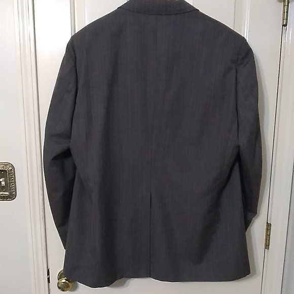 HART SCHAFFNER & MARX LEX KY MENS SZ 50L GREY PIN STRIPE 2 BUTTON SUIT JACKET - Picture 4 of 7